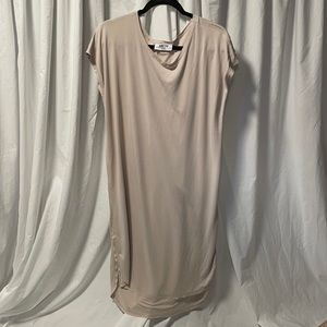 Midi dress/swim coverup, size small, beige/tan
